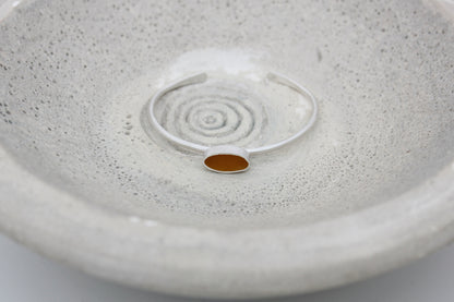 Yellow ochre oval shape bracelet
