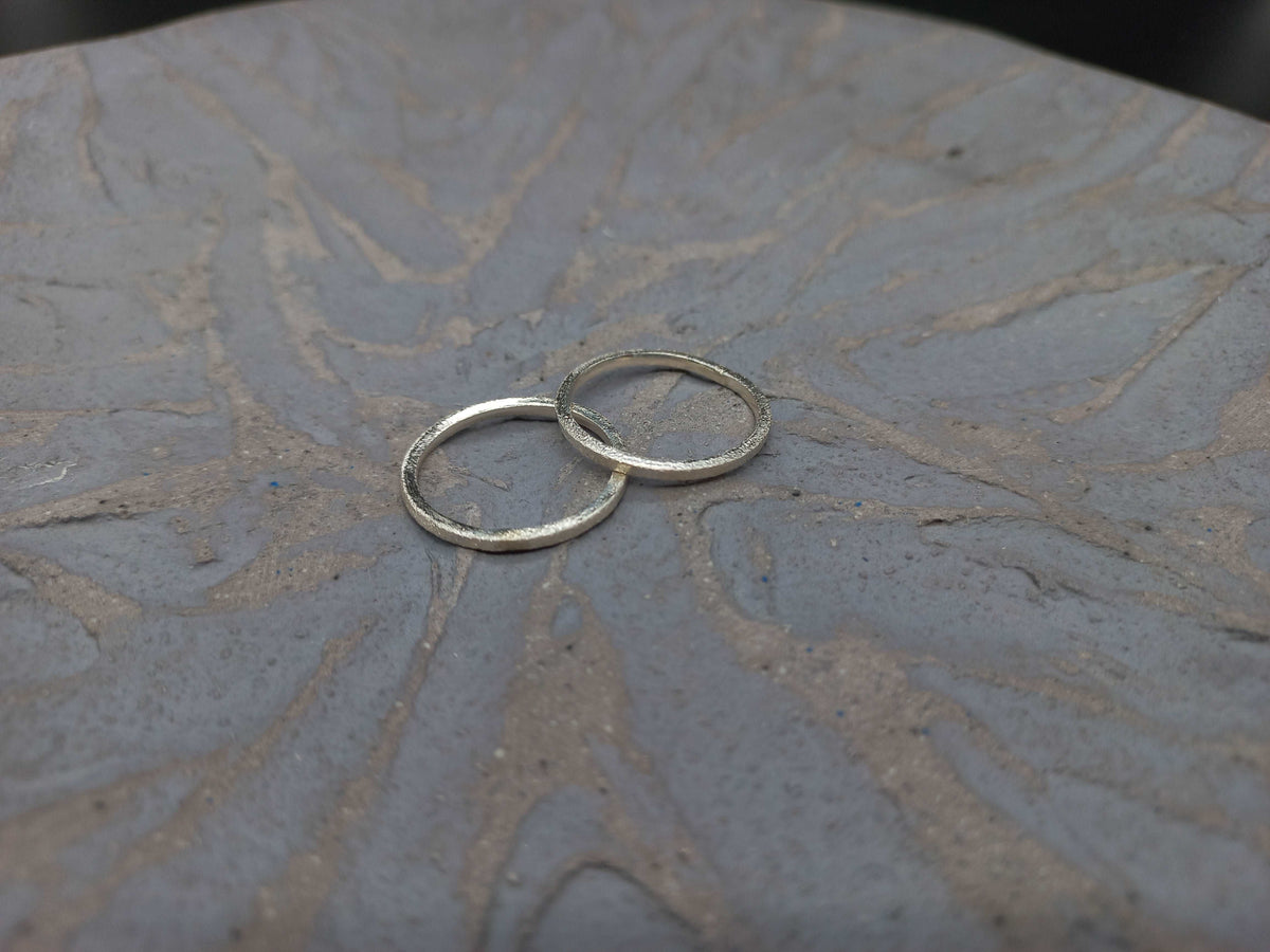 Stardust silver ring