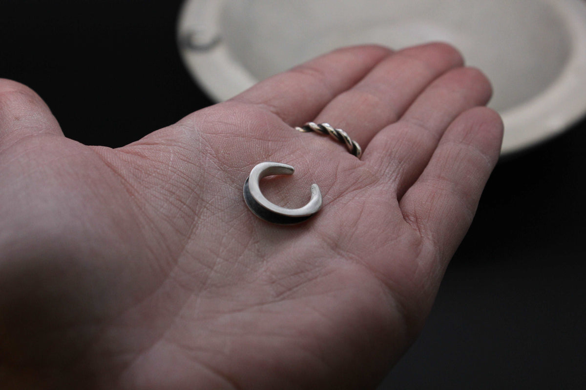 Half moon ear cuff