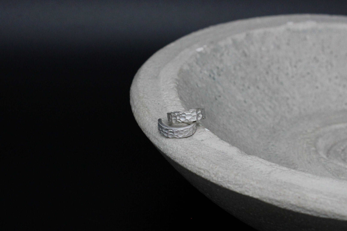 Spotty sterling silver ear cuff