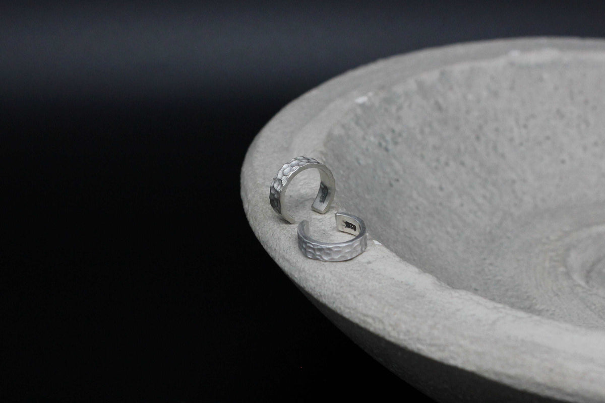 Spotty sterling silver ear cuff